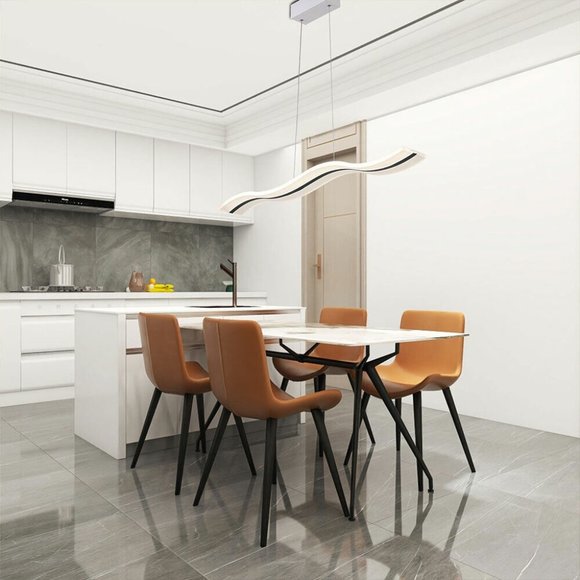 Curvy Wave Chandelier / Ceiling Light - Picture 5 of 16